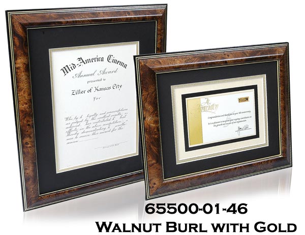 Framing Potentials - Premiere Certificate Frames